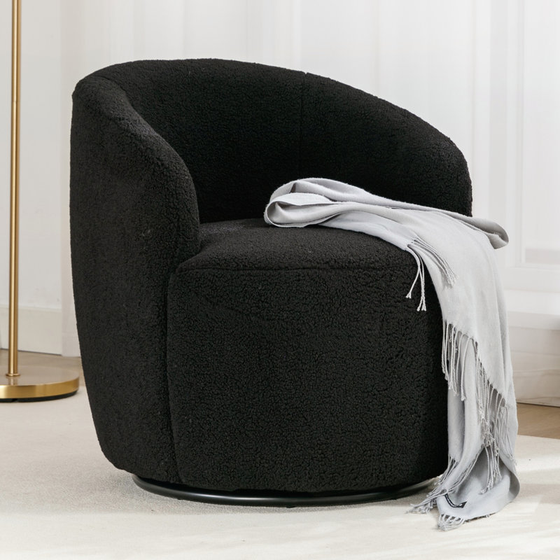 Accent Chairs, Black Teddy