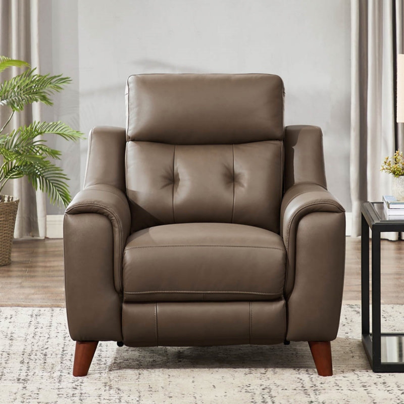 Fauteuil inclinable électrique Torino, Similicuir brun