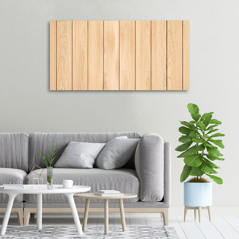 Wooden Background - No Frame Print on Canvas