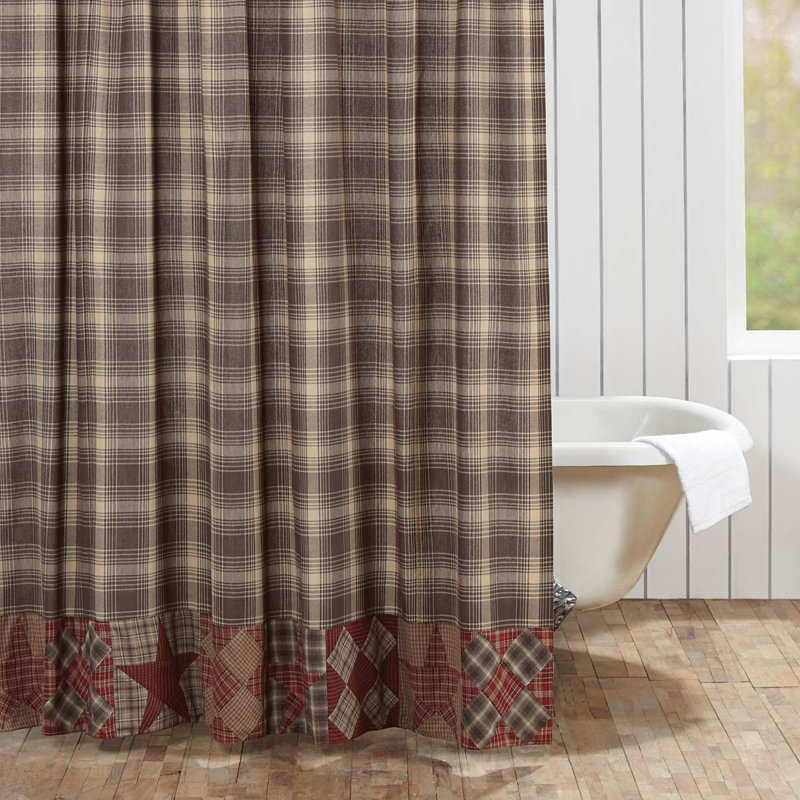 Castlekeep Cotton Plaid Shower Curtain