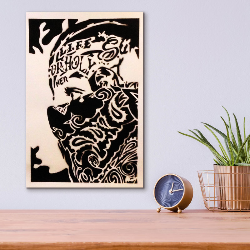 «Bandana Man» par Abstract Graffiti, H 16 po x l 12 po x P 0,13 po