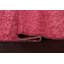 Tapis rose en laine noué à la main de conception unique 5 pi 10 po x 10 pi 3 po marocain
