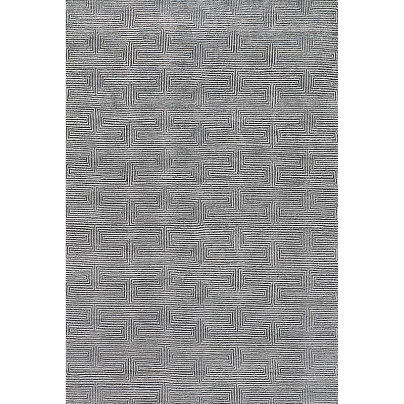 Geometric Indoor Rug, Round 7'