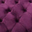 Velours fuchsia moderne avec repose-pieds capitonné contemporain
