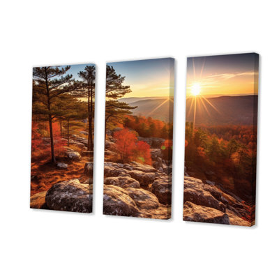 " Serene Beauty Of Cheaha State Park I " 3 - Pieces