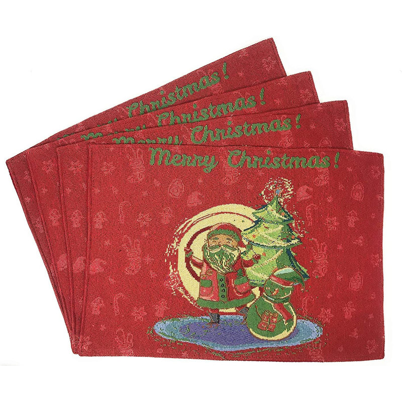 Howland Geometric Christmas Dining linen set