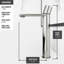 Lavabo vasque de salle de bain rond en béton avec robinet H 12 po Cypress L 16 po x l 16 po x H 5 po