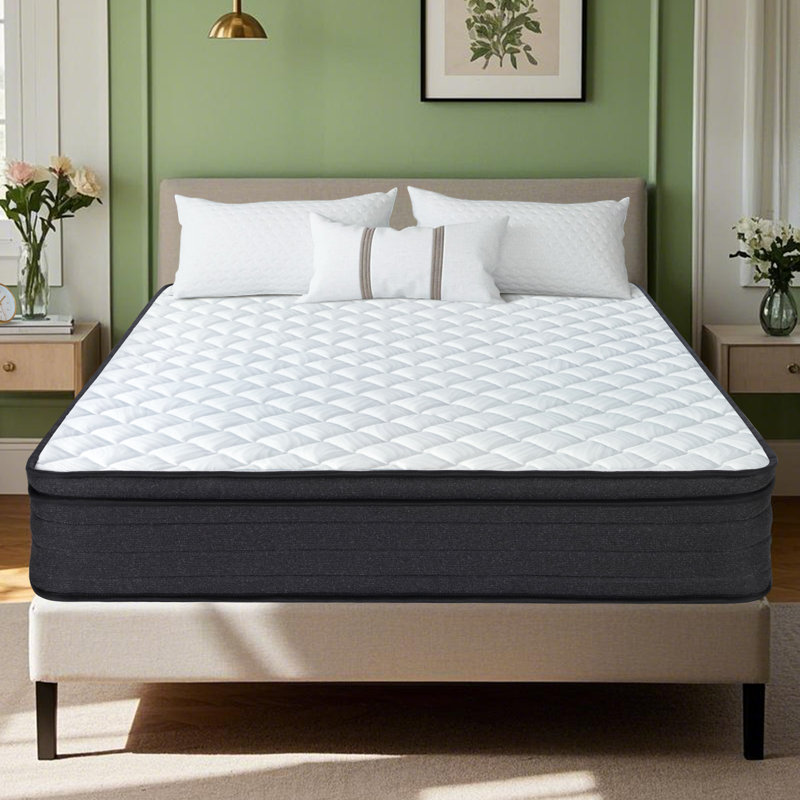 Matelas hybride en mousse viscoélastique gélifiée 12 po, Grand lit