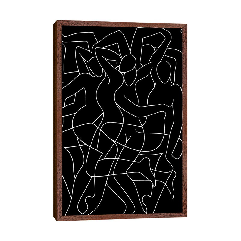Playful Dance by Lia Chechelashvili - Print on Canvas, Classic Brown Wood Framed, 152.5 cm H x 101.5 cm W