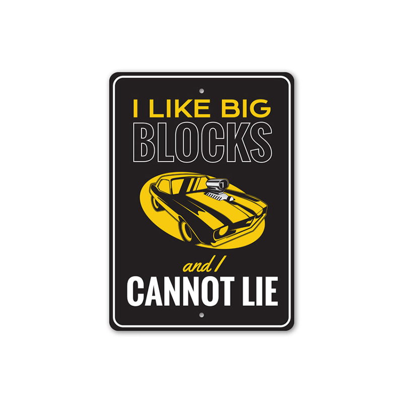 Plaque en aluminium Big Blocks, H 14 po x l 10 po x P 0,04 po