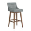 Tabouret pivotant à hauteur réglable en bois et rembourré Dorreen-2124057862-2124057978