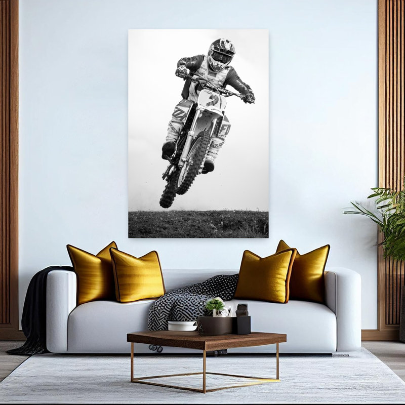 Art mural contemporain Rider, H 60 po x l 40 po