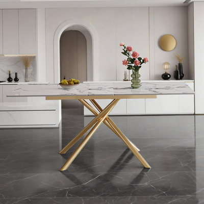 Table de salle à manger extensible avec rallonge rétractable, idéale pour les petits espaces, alliant robustesse et élégance pour une utilisation quotidienne et pour recevoir