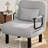 Upholstered 3-in-1 Convertible Line Sleeper Chair-290573186