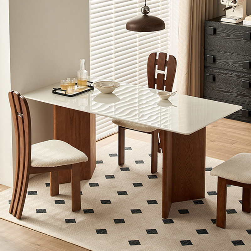 Dontrelle Solid Wood Base Dining Table, 30.51"H x 62.99"L x 31.49"W, Brown