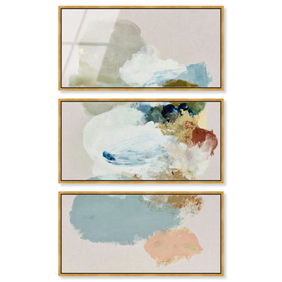 «Terracotta Ridge II», reproduction d'art acrylique côtière par Art Remedy, prête à être accrochée, 40 x 20