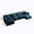 U Shaped Couch with Reversible Chaise, Modular Large U-Shape Sectional Sofa