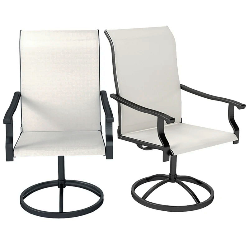 Ensemble de 2 chaises d'extérieur, chaises pivotantes