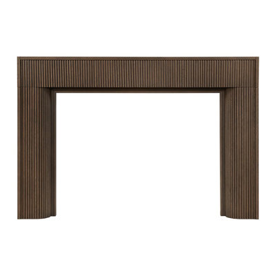 Pourtour de manteau de cheminée en bois Hazel - ouverture 48 po x 42 po - teinte terre d'ombre