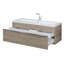 Ensemble de meuble-lavabo mural simple 42 po avec plateau en marbre Arlie-439841867