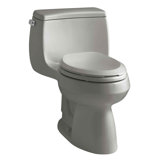 Gabrielle Comfort Height One-Piece Elongated 1.28 GPF Toilet with Aquapiston Flush Technology and Left-Hand Trip Lever