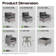 Baili 7 - Person Outdoor Wicker/Rattan Sectional Seating Group with Swivel Chairs, Modern Modular Conversation Set with Cushions