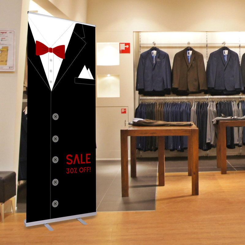 Yescom Banner Stand with Retractable Stand