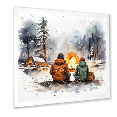 «Canadian Family Camping In Winter II», art mural fruits