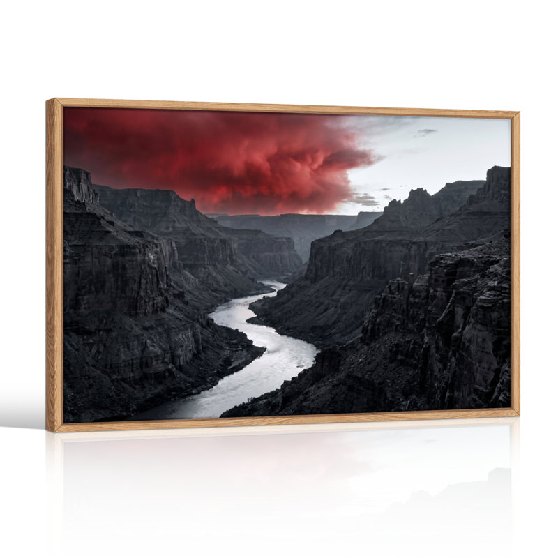 «Dramatic Canyon», reproduction d'art sur toile, ensemble de 1, Naturel, H 18 po x l 24 po