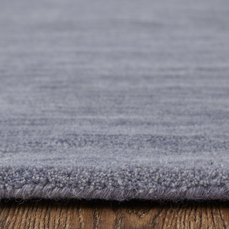Tapis fumée en laine tissé à la main Kaden, Rond 10 pi