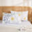 Standard Size Pillowcases Set of 2, 100% Cotton Pillow Cases, Yellow Floral Print, Soft Breathable Envelope Closure Pillow Covers(Standard, 20"x26")-123104408-123104440