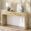 Console en bois avec grands tiroirs