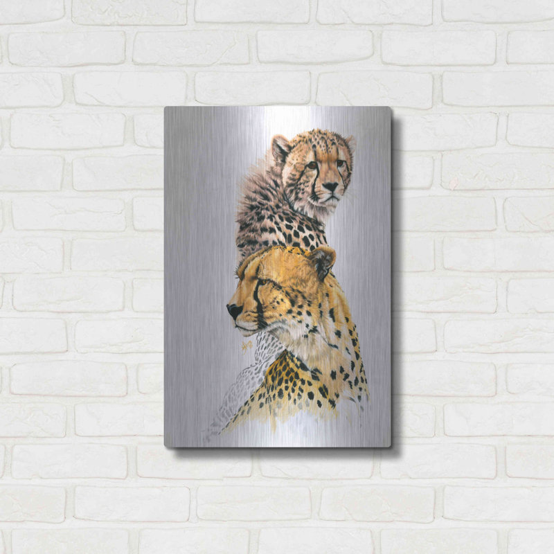 «Brother Of The Wind» par Barbara Keith sur métal, H 24 po x l 16 po