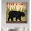 «Take a Hike Black Bear» par Ryan Fowler, reproduction d'art graphique sur toile-31879164