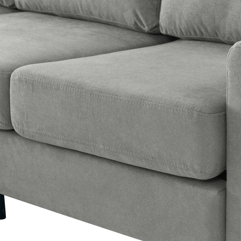 Canapé modulaire rembourré Modern, Gris clair