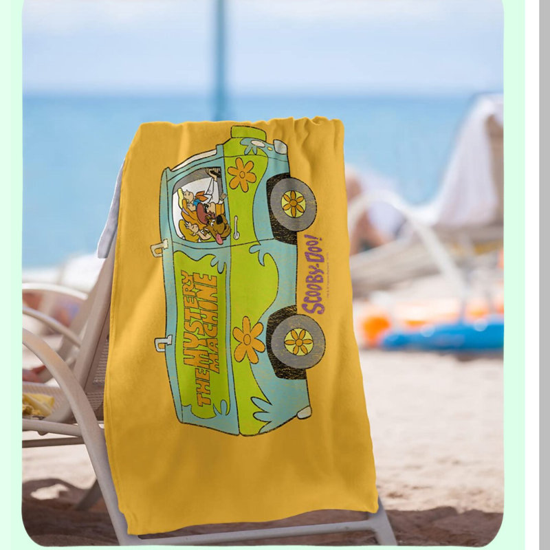 Mystery Machine Adventure Beach Towel - 30 x 60 Officially Licensed Scooby-Doo Group Design