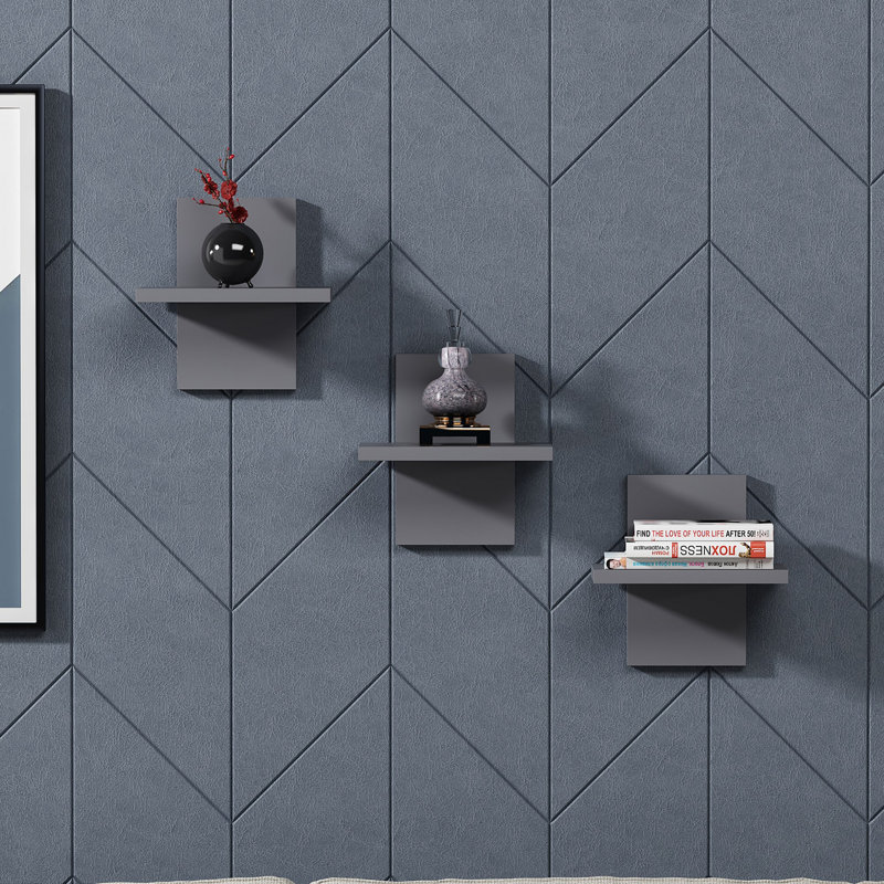 Locelso Floating Shelf, Grey