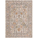 Cyenthia Oriental Machine Woven Polypropylene Area Rug in Brown