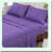 Purple Paisley Flower Dream Twin Size Sheet Set - Microfiber Soft Breathable Deep Pocket Fitted Bedding Set with 1800 Thread Count