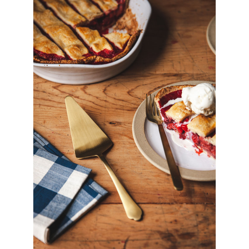 Essex Stainless Steel Cake Server, Gold