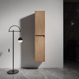 12" Bathroom Side Cabinet, 2-Soft Close Doors, Float Mounting Design, 12*2