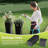 2-Pack Extra Deep Outdoor Planters with 4 Drainage Holes, Large Decorative Flower Pots for Patio, Backyard, Home & Garden,Black in 32 Inch Tall-1138691164