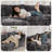 5-piece Modular Corduroy Sectional Sofa With Ottoman, Deep Seat Cloud Couch For Living Room & Bedroom, Easy To Assemble, Soft Upholstered Modern L-shaped Sofa-1483845421