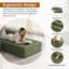 Modular Corduroy 303cm 3-seater Sofa With 1 Ottoman, No Assembly Required, With High Rebound Sponge-1275459481