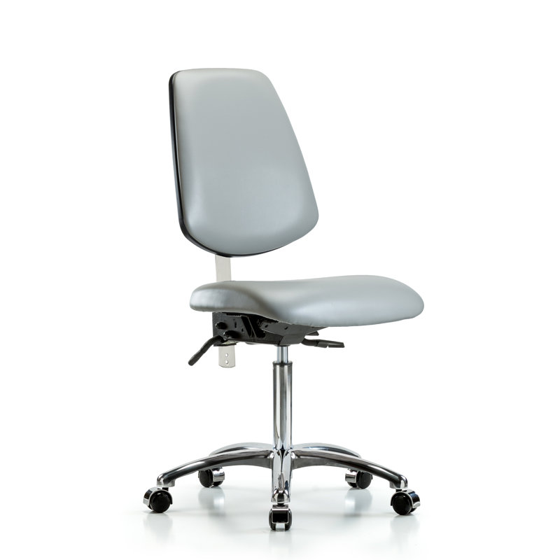 Chaise de travail Isabell, Roulettes, Colombe, Inclus
