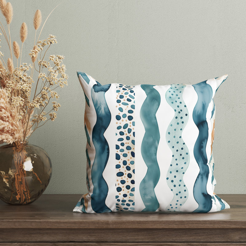 Striped Reversible Pillow Cover, 20"H x 20"W