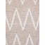 Tapis beige / ivoire à motif de chevrons en laine / coton fait à la main 5 pi x 8 pi
