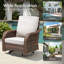 Ensemble de meubles de patio en osier avec chaises pivotantes 360 ° Gustave-208595268
