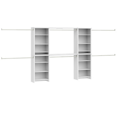 Impressions 25" Double Closet Tower With Top Shelves