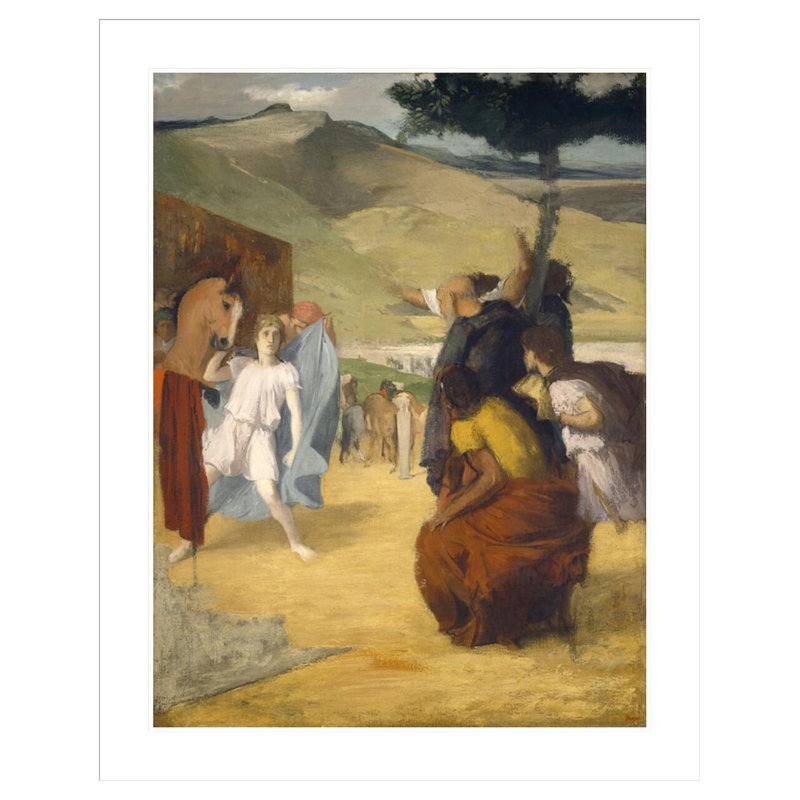 «Alexander and Bucephalus» par Edgar Degas, impression giclée encadrée, H 41,5 po x l 33,1 po